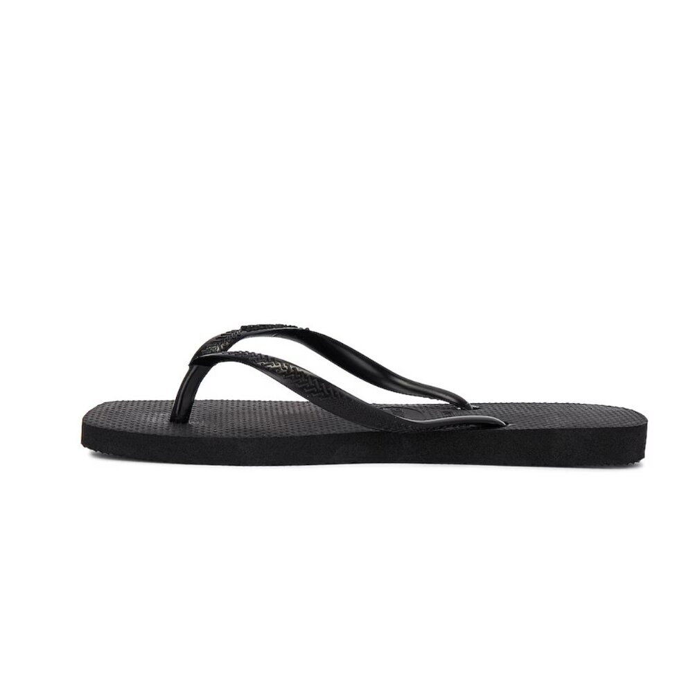HAVAIANAS SQUARE TOE FLIP FLOP SANDAL - BLACK | SIZE 9 | BEST SELLER | NEW - Picture 7 of 9